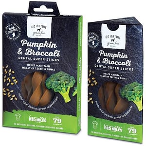 Go Native Dental Sticks met Pompoen en Broccoli