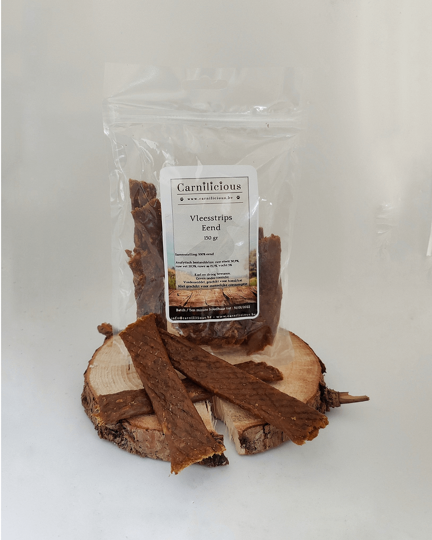 Vleesstrips Eend 150 gr